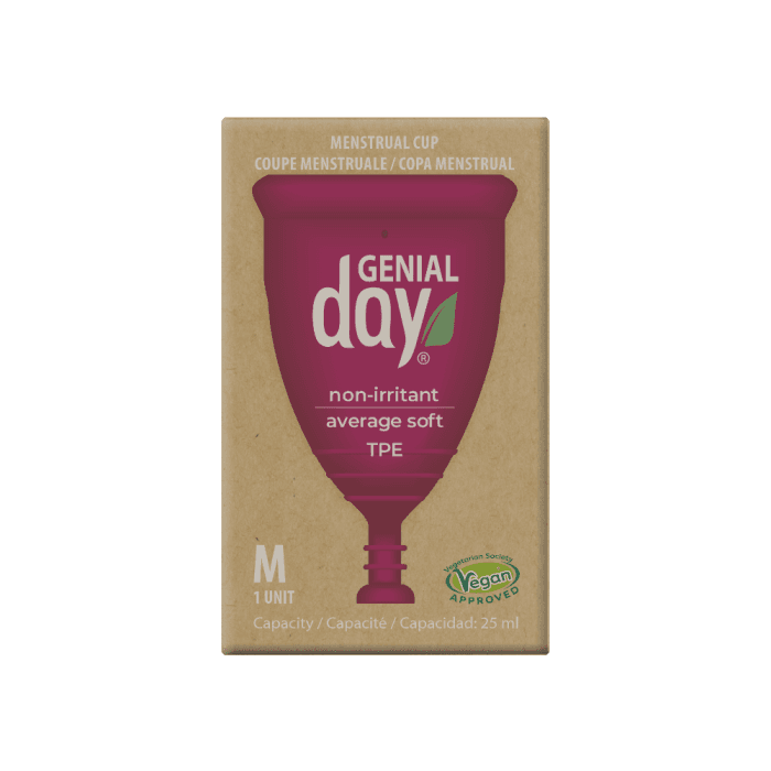 GENIAL DAY menstruacinė taurelė, M dydis, 1 vnt.
