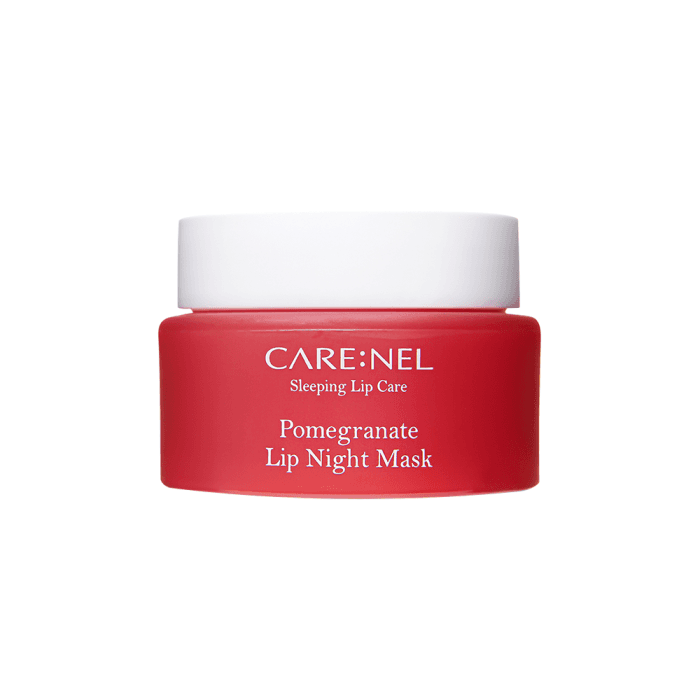 CARENEL naktinė lūpų kaukė POMEGRANATE, granatų aromato, 23 g