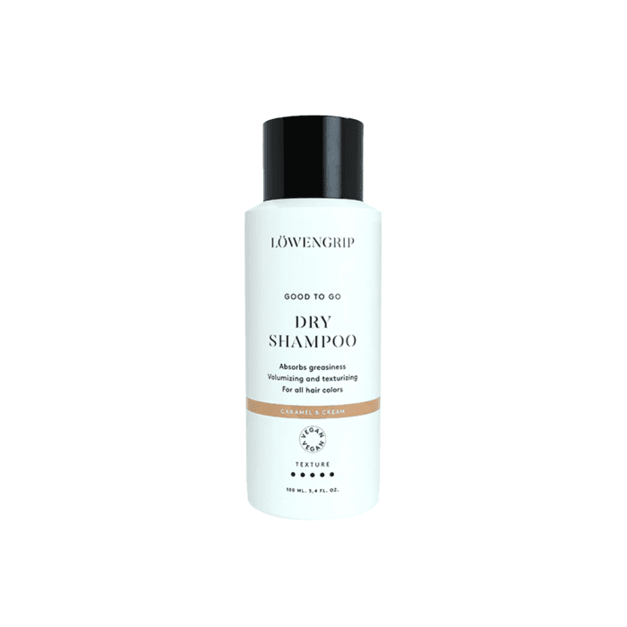 LOWENGRIP apimties suteikiantis sausas šampūnas GOOD TO GO, karamelės ir vanilės aromato, 100 ml
