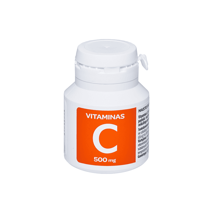 VITAMINAS C, 500 mg, 50 tablečių