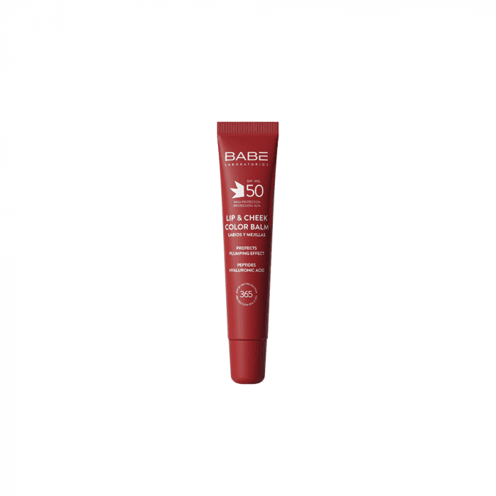 BABÉ apsauginis lūpų ir skruostų balzamas SPF50, CHERRY, 20 ml