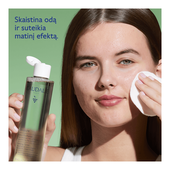 CAUDALIE veido tonikas riebiai odai VINOPURE PURIFYING TONER, 200 ml-2
