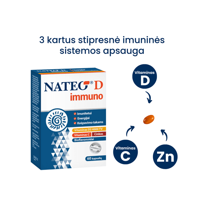 NATEO® D immuno 4000 TV, 60 kapsulių-1