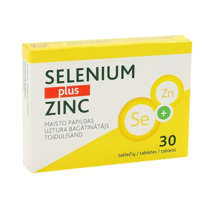SELENIUM PLUS ZINC, 30 tablečių