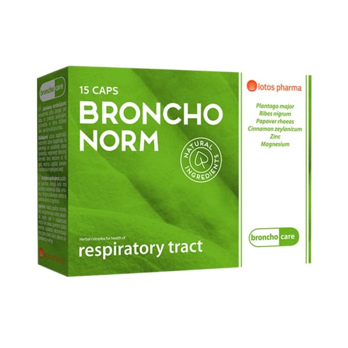 BRONCHONORM CAPS, 15 kapsulių