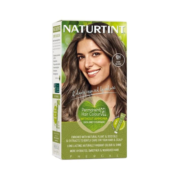 NATURTINT ilgalaikiai plaukų dažai be amoniako NATURALLY BETTER, 6N DARK BLONDE, 170 ml