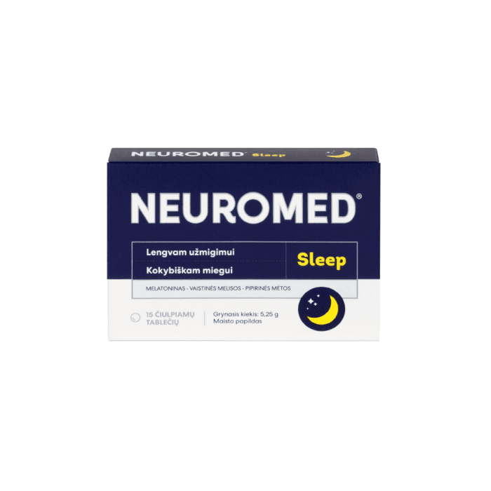 NEUROMED SLEEP, 15 čiulpiamų tablečių-1