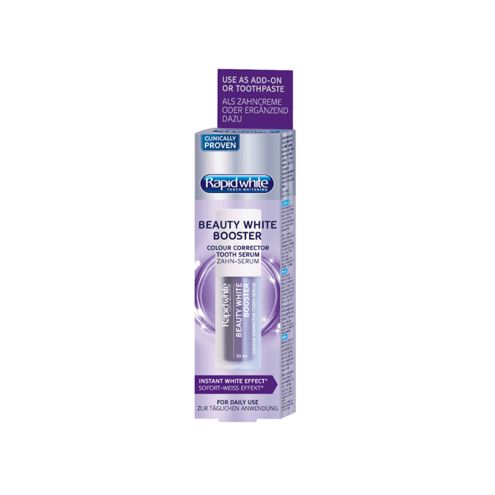 RAPID WHITE dantų spalvą koreguojantis serumas, 30 ml