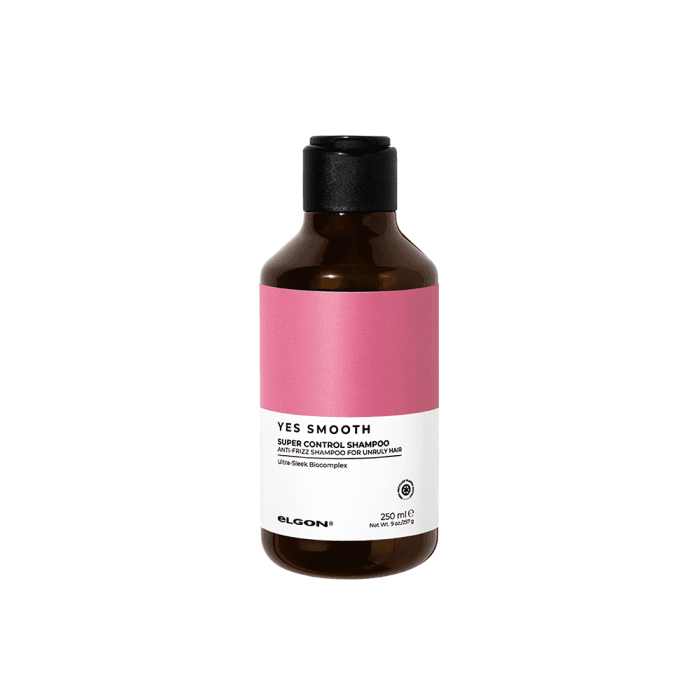 ELGON šilkinis šampūnas veltis linkusiems plaukams YES SMOOTH SUPER CONTROL SHAMPOO, 250 ml