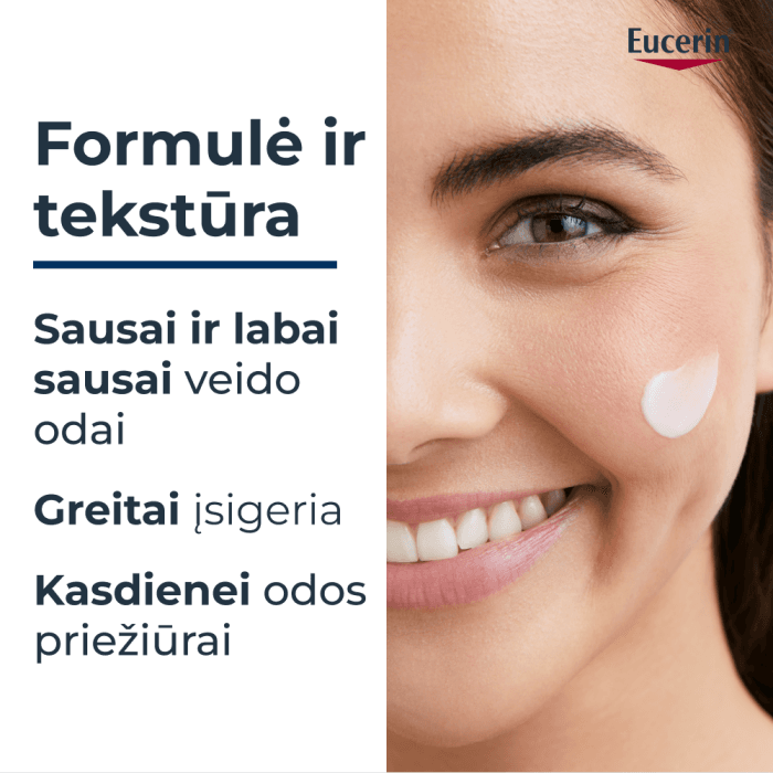 EUCERIN dieninis veido kremas sausai odai su 5% šlapalo UREA REPAIR, 50 ml-2