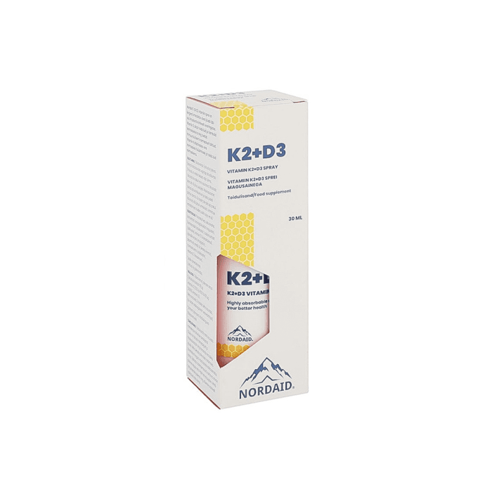 NORDAID purškiami vitaminai K2+D3 SPRAY, 30 ml