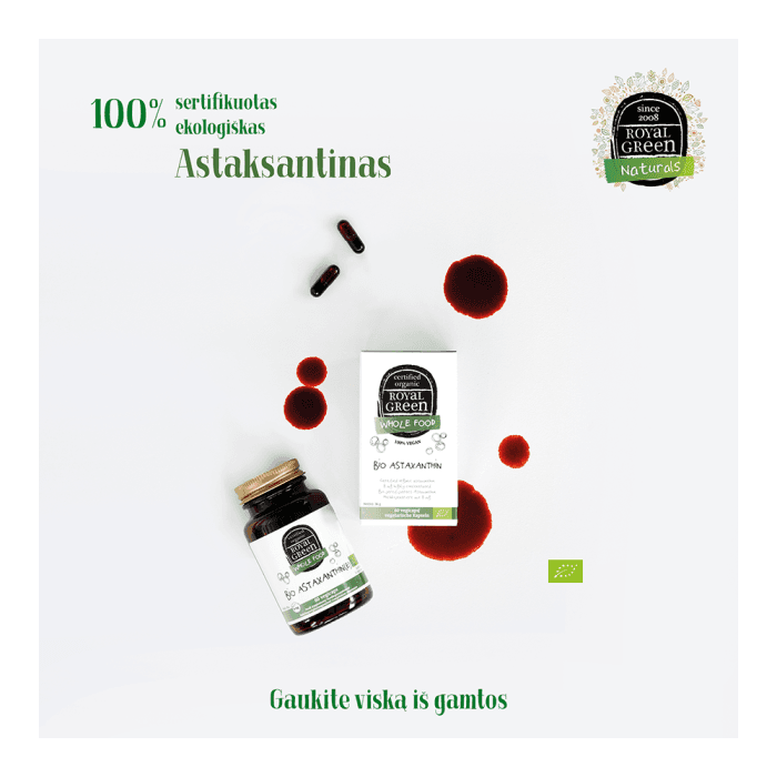 ROYAL GREEN BIO Astaksantinas 8 mg LT-EKO-001, 60 kapsulių-1