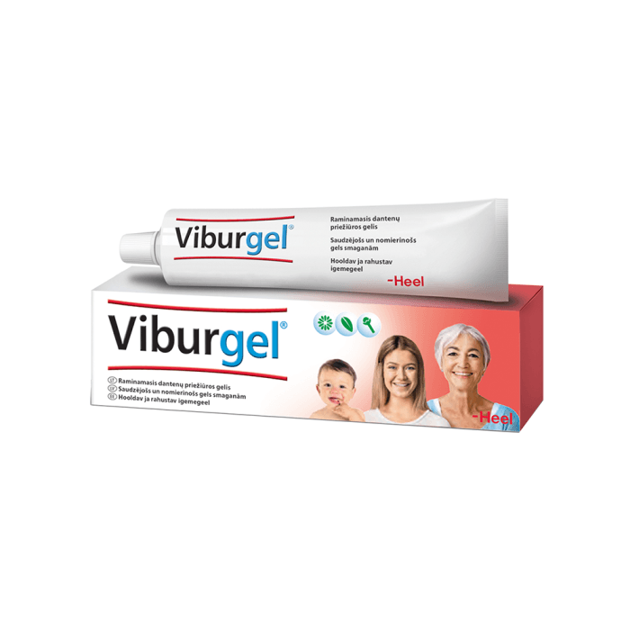 VIBURGEL raminamasis dantenų priežiūros gelis, 10 ml