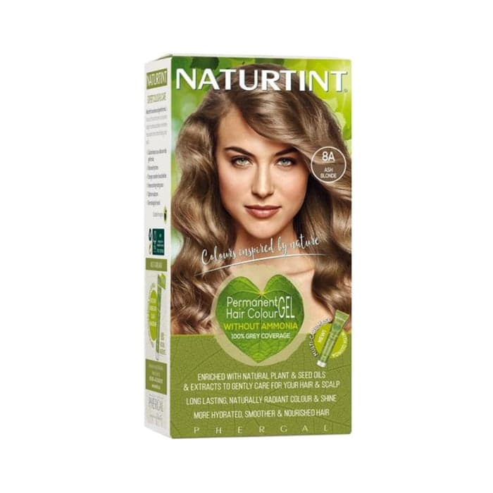 NATURTINT ilgalaikiai plaukų dažai be amoniako NATURALLY BETTER, 8A ASH BLONDE, 170 ml