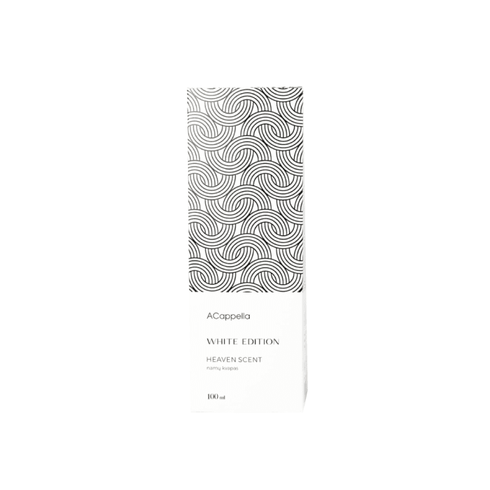 ACAPPELLA namų kvapas su lazdelėmis White Edition, HEAVEN SCENT, 100 ml