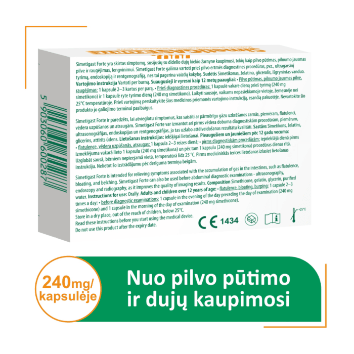 SIMETIGAST FORTE, nuo 12 m., 240 mg, 10 minkštų kapsulių-1