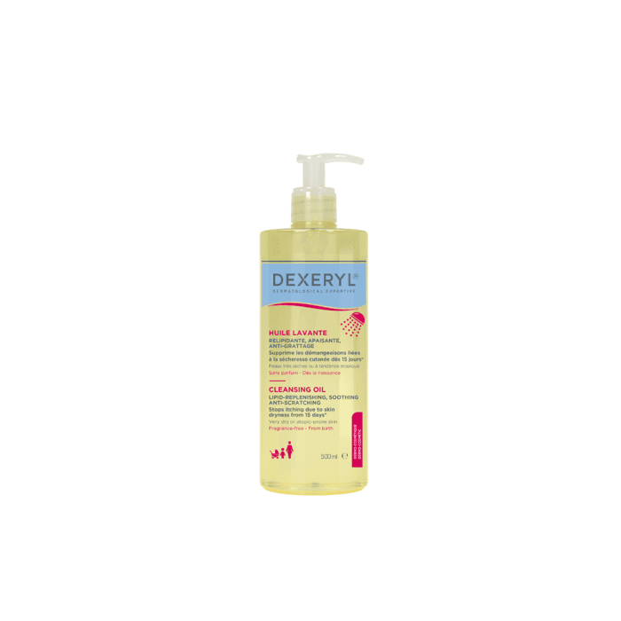 DEXERYL valomasis aliejinis prausiklis sausai odai, nuo gimimo, 500 ml