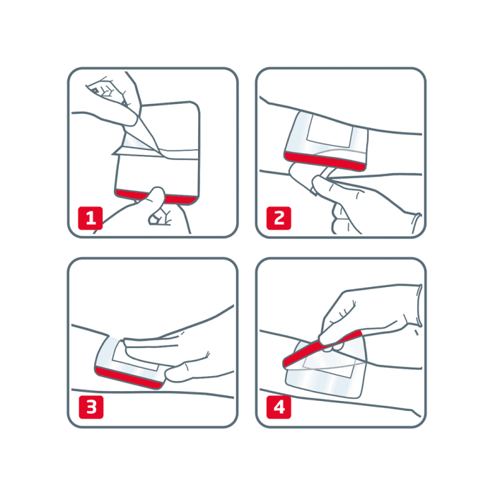 LEUKOMED® T PLUS WATERPROOF vandeniui atsparus sterilus tvarstis, 8x10 cm, 5 vnt.-2