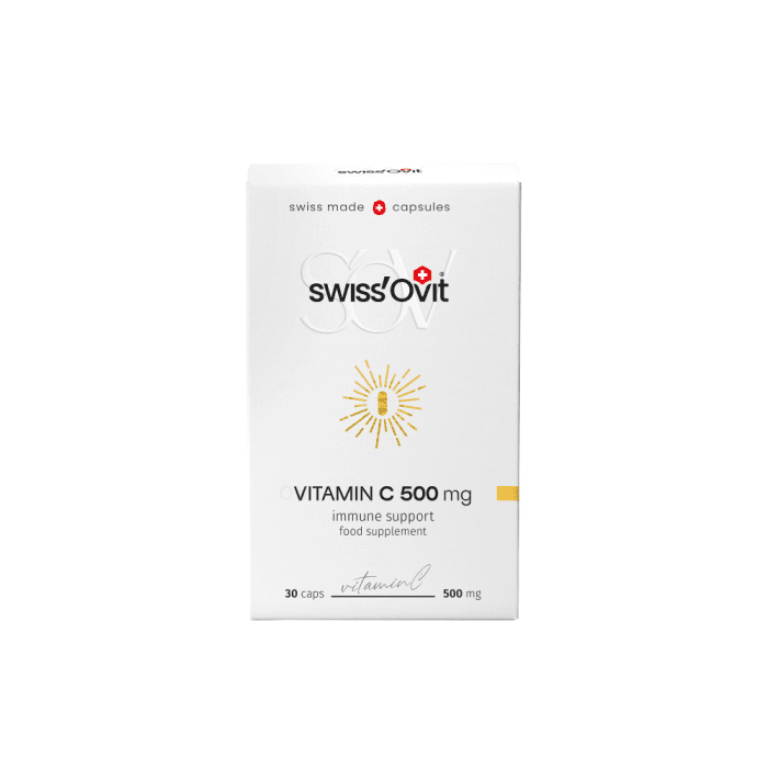 SWISSOVIT vitaminas C 500 MG, 30 kapsulių