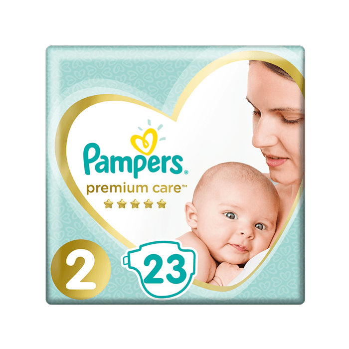 PAMPERS sauskelnės PREMIUM CARE, 2 dydis, 23 vnt.-1