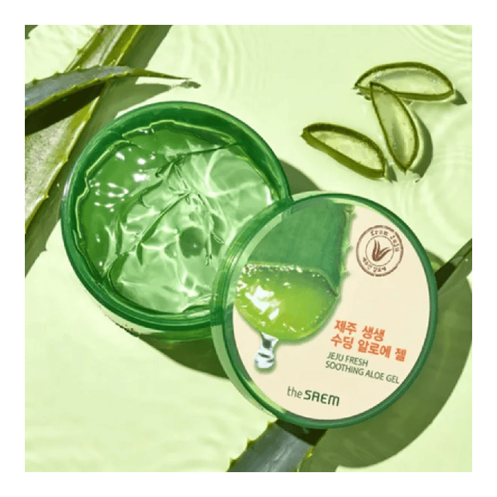 THE SAEM universalus gelis su alaviju JEJU FRESH ALOE SOOTHING GEL 99 %, 300 ml-2
