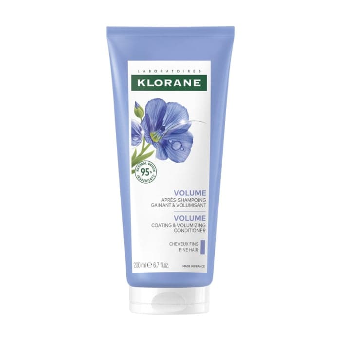 KLORANE apimties suteikiantis kondicionierius su sėjamųjų linų ekstraktu, 200 ml
