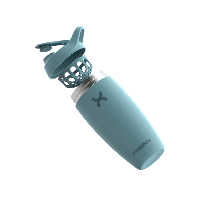 PROMIXX Gertuvė Stainless Steel Shaker Bottle - Ocean Calm Blue 550ml, 1 vnt.-1