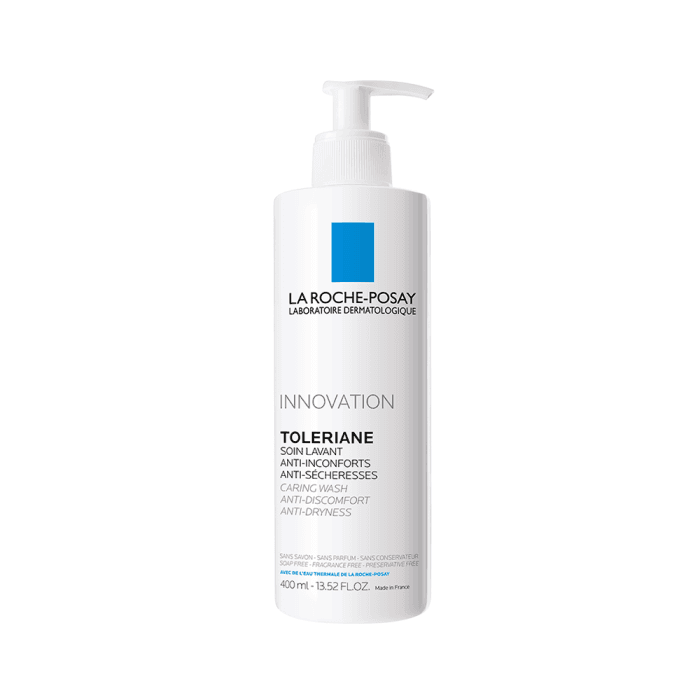 LA ROCHE-POSAY švelnus kreminis veido prausiklis jautriai odai TOLERIANE, 400 ml
