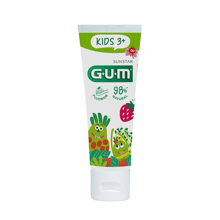 SUNSTAR GUM dantų pasta vaikams KIDS, 3–6 m., braškių skonio, 50 ml-1