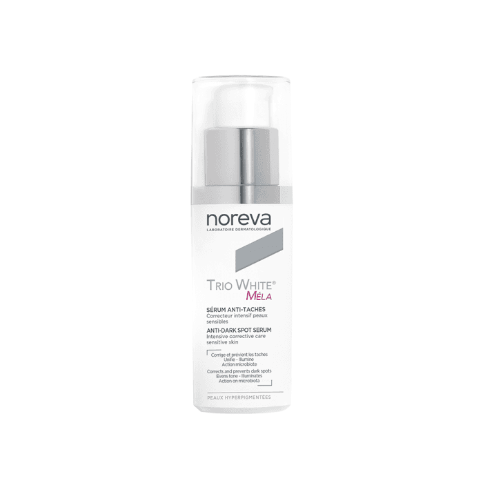 NOREVA  serumas pigmentuotai odai TRIO WHITE MÉLA, 30 ml