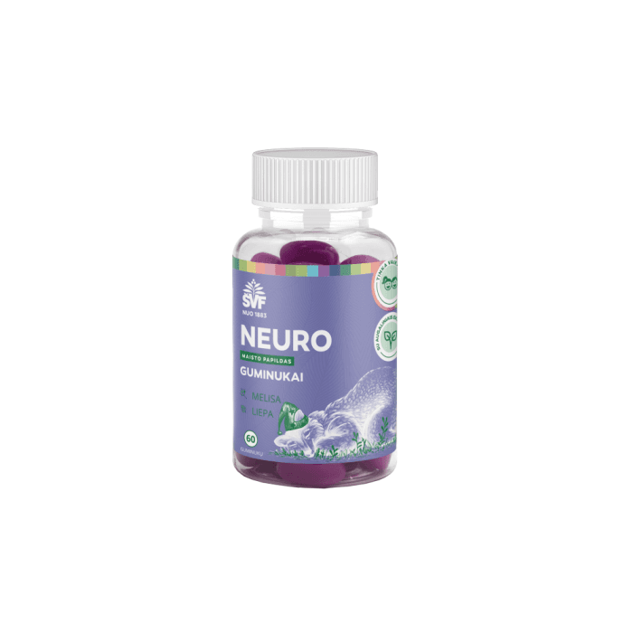 ŠVF guminukai-vitaminai vaikams NEURO, 60 guminukų-1