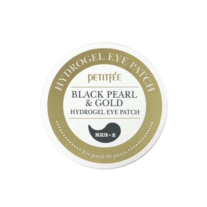 PETITFEE paakių pagalvėlės su juodaisiais perlais ir auksu BLACK PEARL & GOLD, 60 vnt.