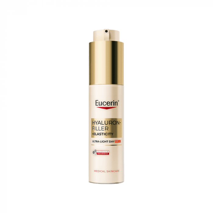 EUCERIN itin lengvos tekstūros dieninis kremas SPF 50, HYALURON-FILLER + ELASTICITY, 50 ml