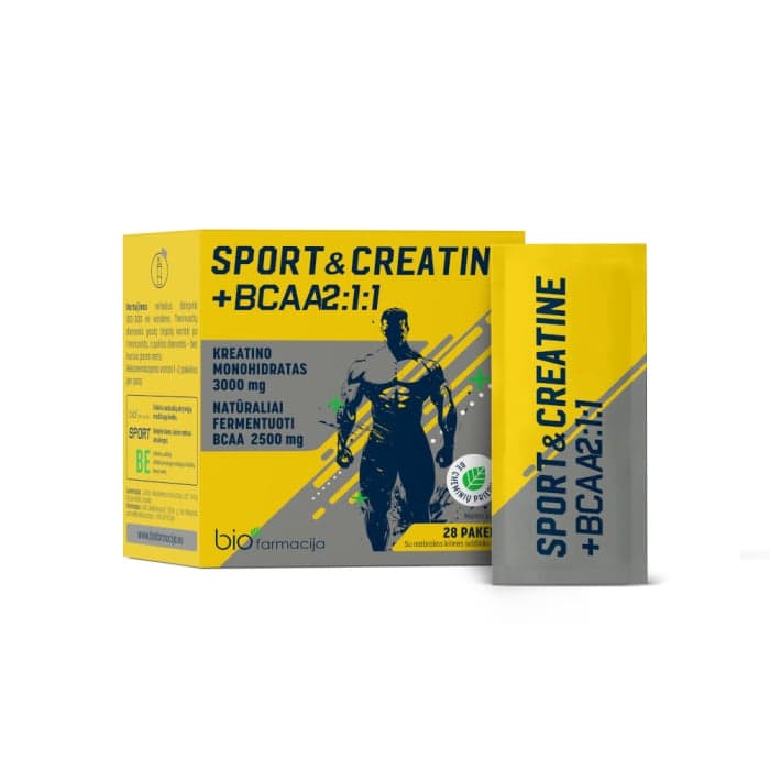 SPORT&CREATINE + BCAA2:1:1, 28 pakelių
