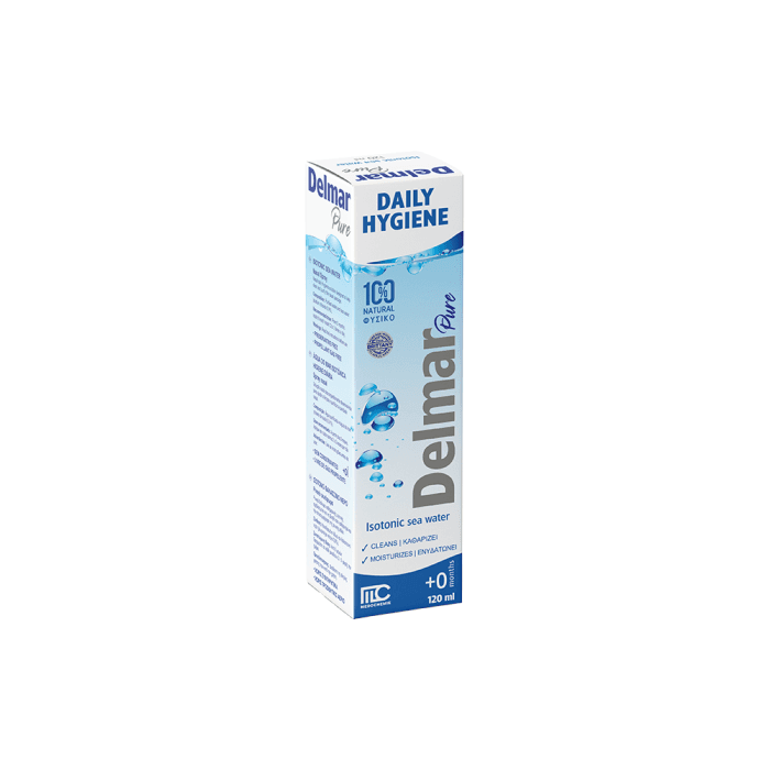DELMAR Pure fiziologinis jūros vandens nosies purškalas, 120 ml