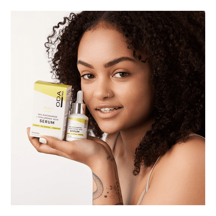 ODA PRO serumas su 10 % niacinamido ir hialurono rūgštimi  MULTI ACTIVE, 30 ml-2