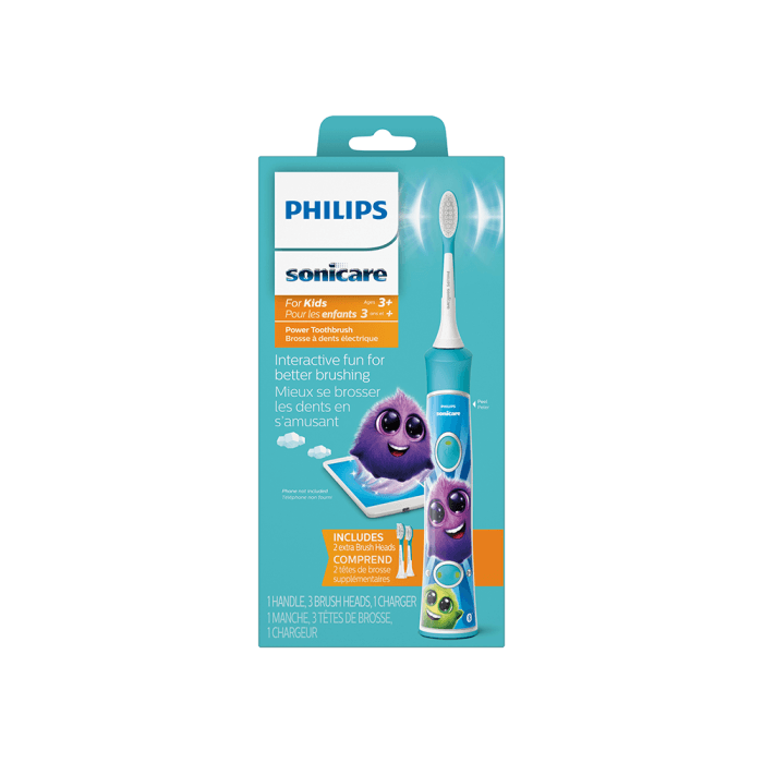 PHILIPS elektrinis dantų šepetėlis SONICARE FOR KIDS, mėlyna spalva, HX6322/04, 1 vnt.-2