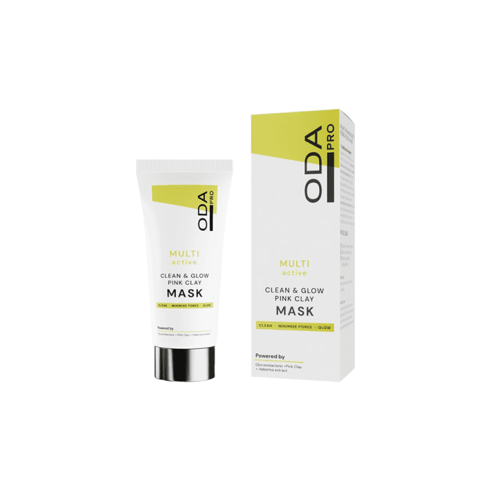ODA PRO valanti ir skaistinanti odą rožinio molio kaukė MULTI ACTIVE, 50 ml-1