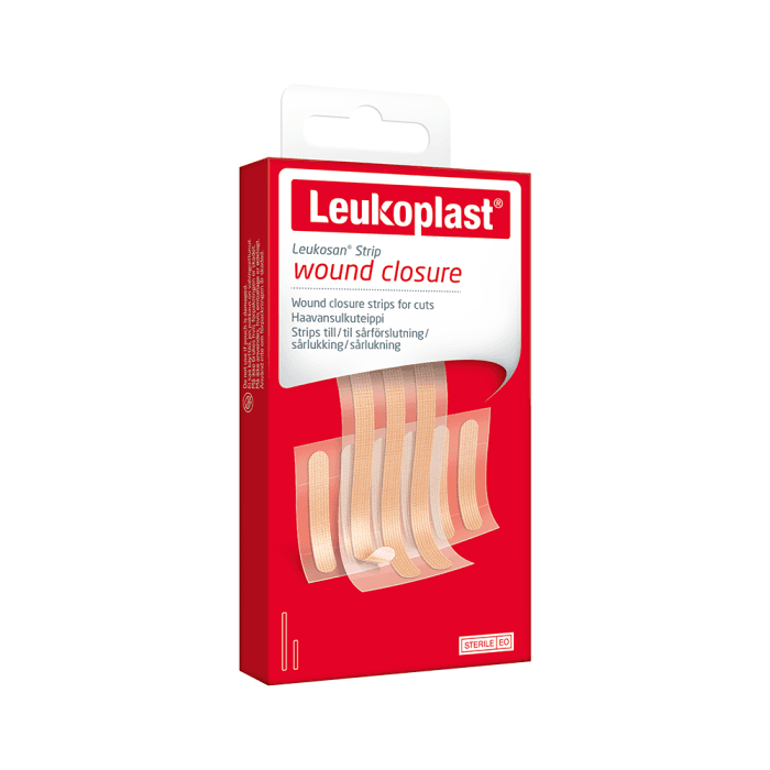 LEUKOPLAST® Strip žaizdų uždarymo juostelės, 9 vnt.