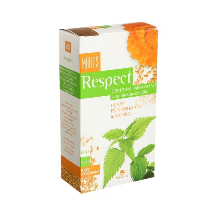 MARTIS RESPECT ilgalaikiai plaukų dažai NR. 07, spalva -  blondinė, 135 ml