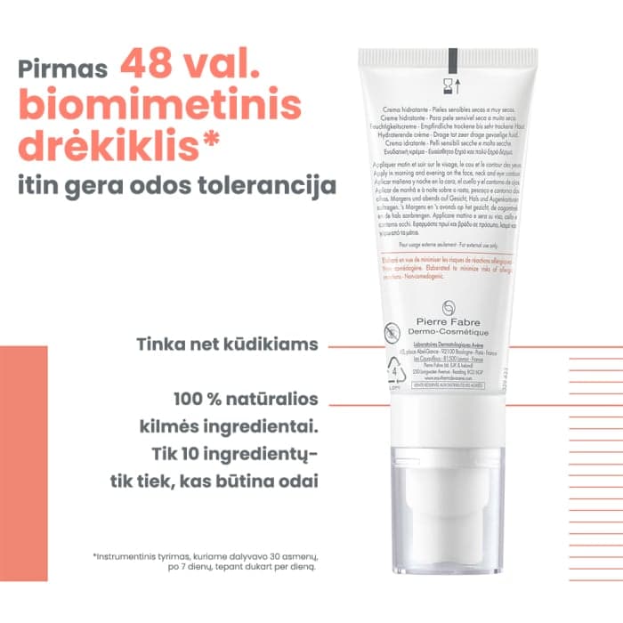 EAU THERMALE AVÈNE drėkinamasis veido kremas TOLERANCE HYDRA-10, 40 ml-2