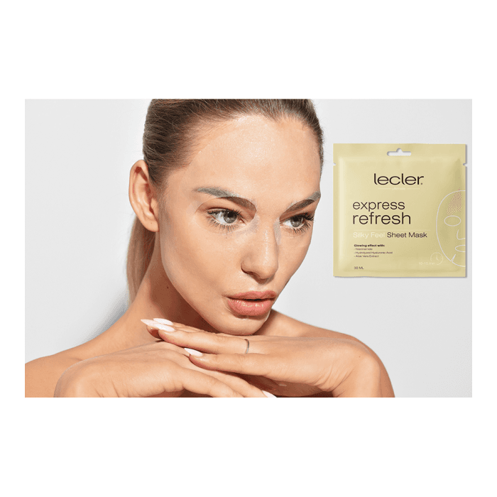 LECLER greito poveikio lakštinė veido kaukė EXPRESS REFRESH, 1 vnt.-1