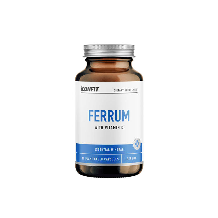 ICONFIT geležis su  vitaminu C (diglicinatas), 20 MG, 90 kapsulių