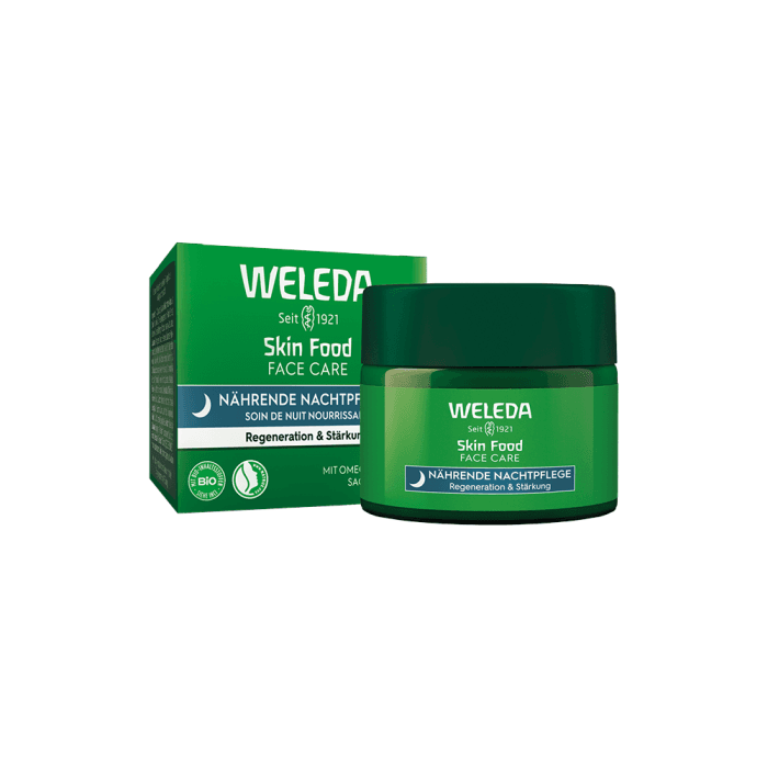 WELEDA maitinamasis naktinis veido kremas SKIN FOOD, 40 ml-1
