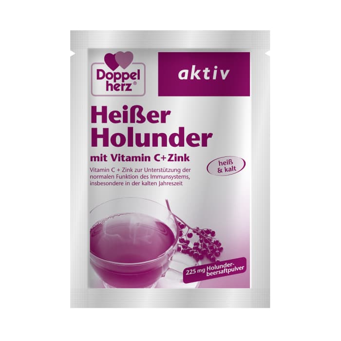 DOPPELHERZ AKTIV HEIΒER HOLUNDER (HOT ELDERBERRY), 10 paketėlių-1