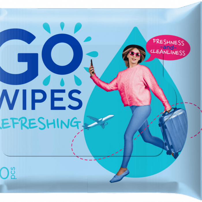 GOWIPES, Drėgnos servetėlės Refreshing, 20 vnt.-1