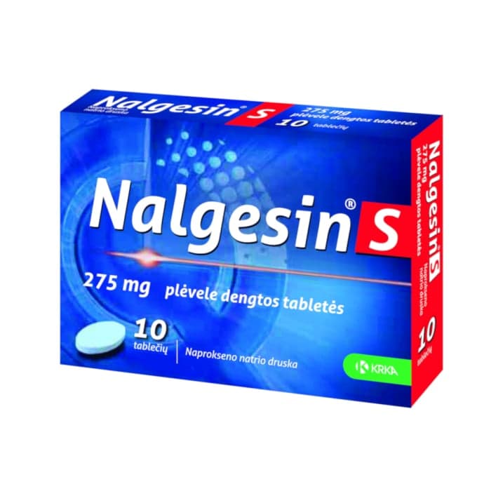 Nalgesin S, 275mg, plėvele dengtos tabletės, N10
