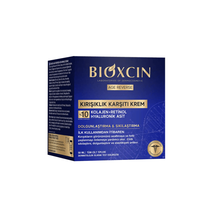BIOXCIN AGE REVERSE naktinis veido kremas su hialurono rūgštimi, 50 ml-1