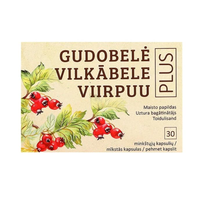 GUDOBELĖ PLUS, 30 minkštų kapsulių-1