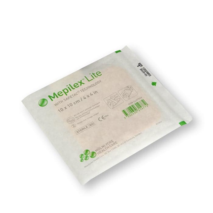 MEPILEX LITE tvarsčiai, 10x10 cm, 5 vnt.